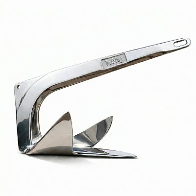 Âncora Bruce Aço Inox 316 Polido 7,5KG para Barco Lancha ou Veleiro