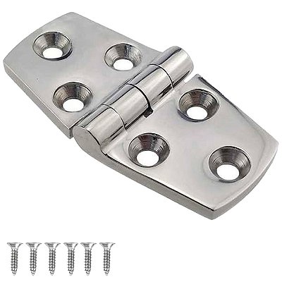 Dobradiça Reforçada Fabricada em Aço chapa de 5mm para Lancha, Barco e Veleiro