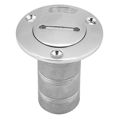 Bocal de Abastecimento Agulheiro para Gasolina Fabricado em Aço Inox 316 38mm Barco Lancha e Veleiro