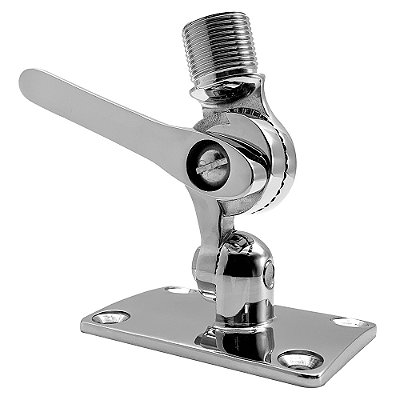 Base Suporte de Fixação para Antena VHF Marítima Fabricada em Aço Inox 316