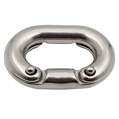 Elo de Emenda para Corrente Calibrada Fabricado em Aço Inox 316 8mm