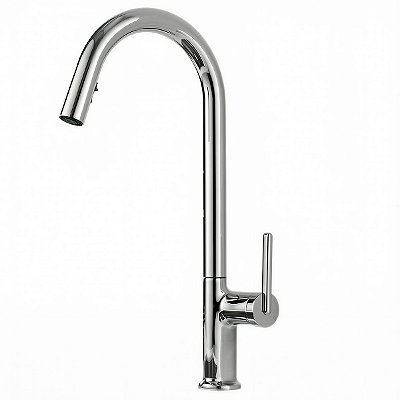 Torneira de Cozinha Gourmet Extensível Monocomando Premium Icon Cromo