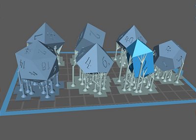 Impressão de Dados de Rpg Masters em resina