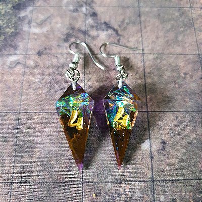 Par de Brincos D4 teardrop - Ametista