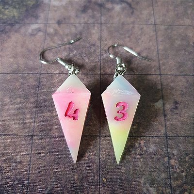 Par de Brincos D4 teardrop - Algodao Doce