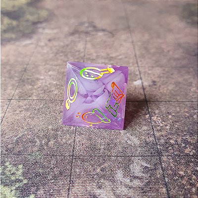 Dado Single - D8 -  Nobres Tesouros -Lilas