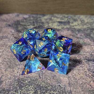 StarGazer - Set completo com 7 Dados de RPG - Encomenda