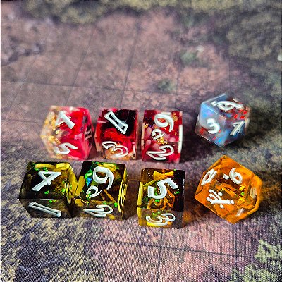 Set Dados RPG - O Um Anel - Artesanal - Misto 3 -  Entrega imediata