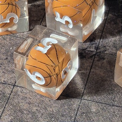 Conjunto de 6x D6 - Basquete - Entrega imediata
