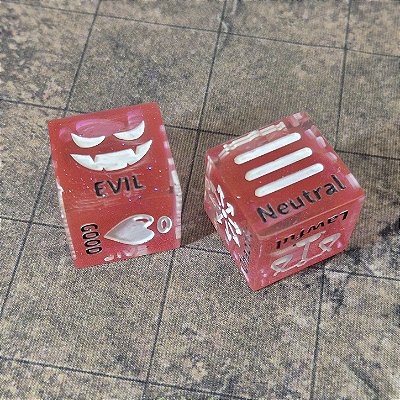 Par de Dados de Alinhamento para RPG | Escolha o Seu Modelo