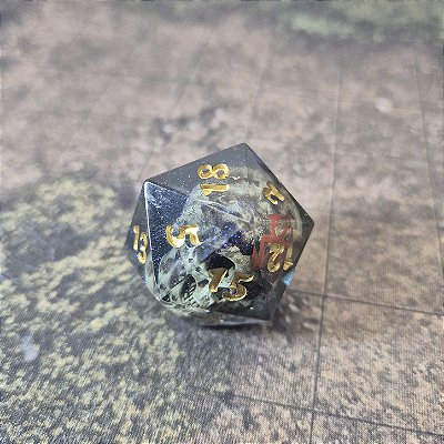 Dado Jumbo d20 Berseker 30 mm - Entrega Imediata