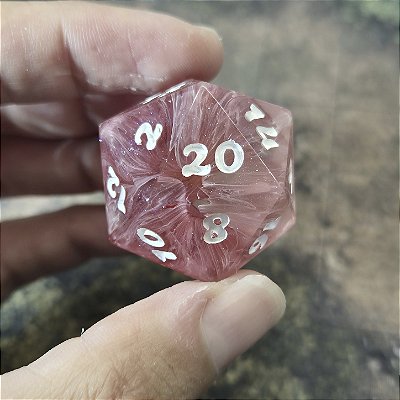 Dado Jumbo d20 - Portal de MIntheya - 30 mm - Entrega Imediata