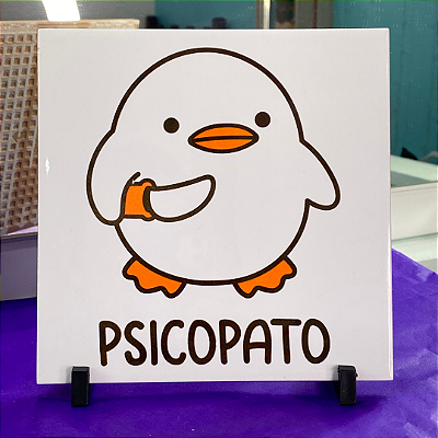 Placa de azulejo Psicopato