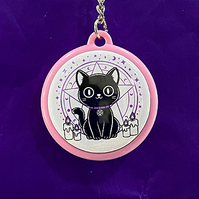 Chaveiro Gato Pentagrama