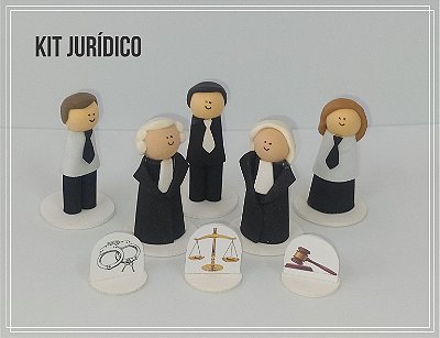 Kit Jurídico de Bonecos Constelação Sistêmica na Água e na Mesa - 8 peças