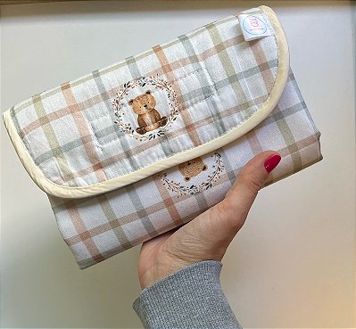 Trocador portátil acolchoado