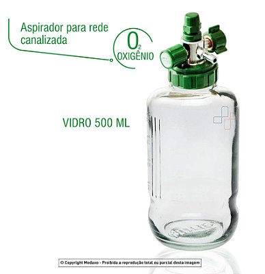 Aspirador para Rede Canalizada Oxigênio (vidro 500ml)