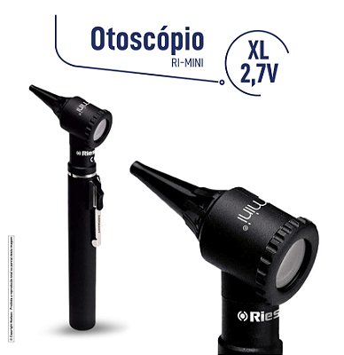 Ri-Mini Otoscópio Xl 2,7v Riester -Preto