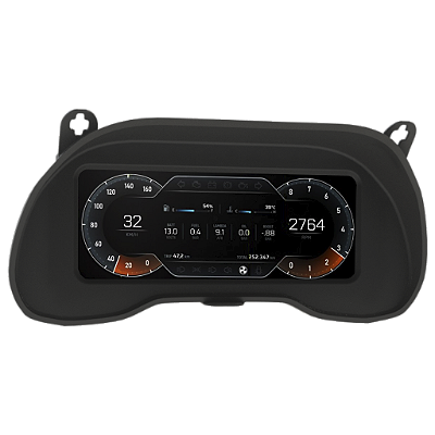 Moldura para painel digital Ghost no Fiat Punto – Replace Parts