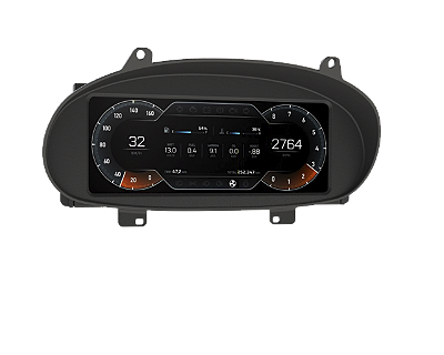 Moldura para painel digital Ghost no Ford Fiesta MK4 e MK5 – Replace Parts