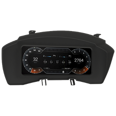 Moldura para painel digital Ghost no Fiat Stilo – Replace Parts