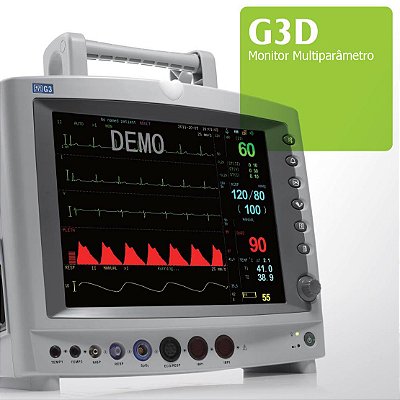 MONITOR MULTIPARAMETRICO 12.1" BÁSICO (ECG.RESP.SPO2 E PNI) GENERAL MEDITECH