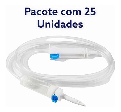 KIT 25 EQUIPOS PARA BOMBA DE INFUSAO UNIVERSAL MDKMED - 2.3m