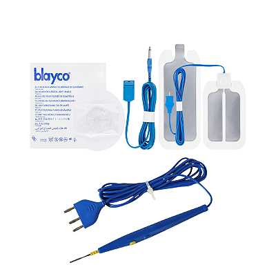 CANETA DESCARTÁVEL PARA ELETROBISTURI + PLACA ELETRO CIRURGICA