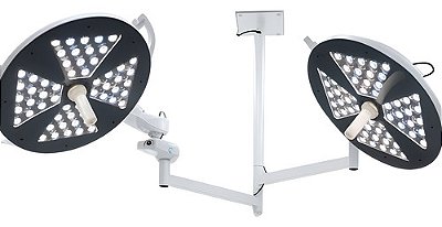 FOCO CIRÚRGICO VETERINÁRIO DE TETO 56 LEDS (56D PLUS) DUPLO BIVOLT