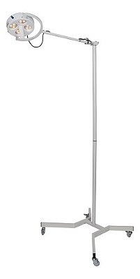 FOCO CIRÚRGICO VETERINÁRIO DE CHÃO 12 LEDS ANALÓGICO BIVOLT AUTOMÁTICO
