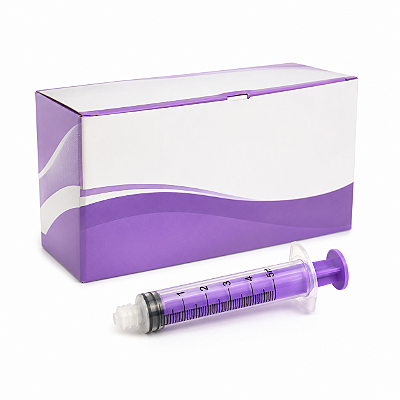 SERINGA ENTERAL ESTERIL ENFIT 5ML SAFER - CAIXA COM 100 UNIDADES