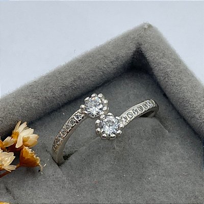 Anel Shine | Microzircônias | Prata 925