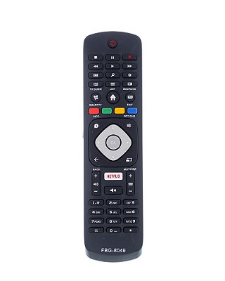 Controle Remoto Para Smart TV Philips LED FBG8049 VCA8207