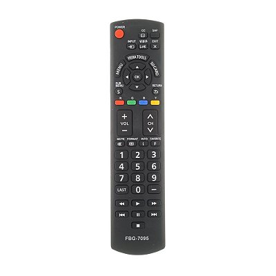 Controle Remoto Para TV Panasonic LED LCD Plasma FBG7095 LE7015