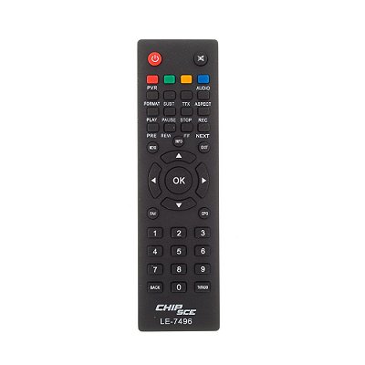 Controle Remoto para Conversor Digital ChipSCE ou Pix LE7496