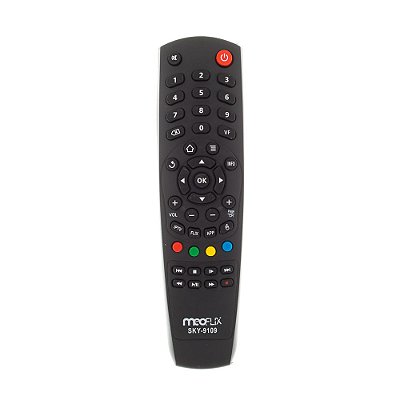 Controle Remoto Para Receptor Meoflix Black Ultra SKY9109 LE7127 FBG9109