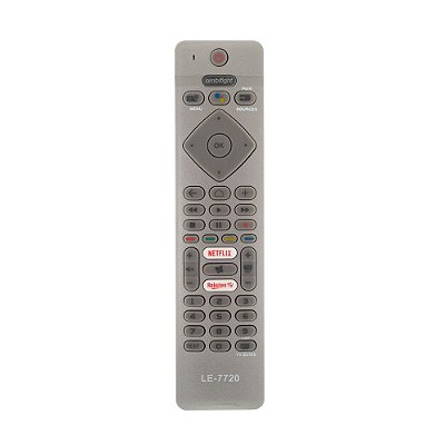 Controle Remoto Para Smart TV Philips 4K LE7720 FBG9085