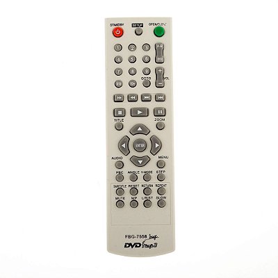 Controle Remoto Para DVD Britânia Philco Tec Toy FBG7558 LE7558