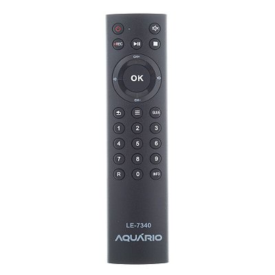 Controle Remoto Para Conversor Digital Aquário DTV-9000 LE7340
