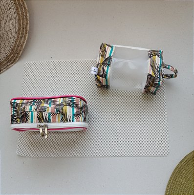 Kit mini maleta e necessaire