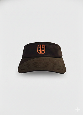 Viseira aba curva com elástico-Cor:Preto