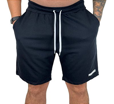 Bermuda Masculina (Moletinho) com cordão branco