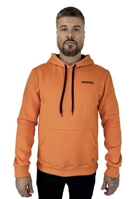 Casaco Moletom Canguru - Laranja