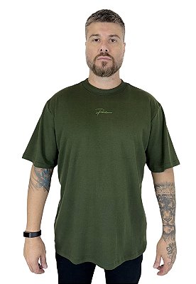 Camiseta Oversize (Suedine) - Verde