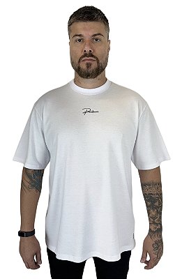 Camiseta Oversize (Suedine) - Branco