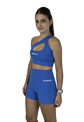 Conjunto Top e Shorts (Poliamida) - Azul