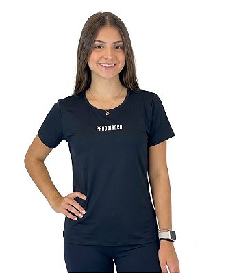 Camiseta Baby Look (DRY FIT) - Preto