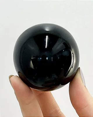 Esfera de Obsidiana preta - 5,2 a 5,3 cm aprox.