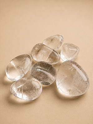 QUARTZO BRANCO | 7 pedras roladas