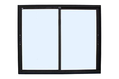 VITRO 2 FOLHAS MÓVEIS ALUMÍNIO PRETO LINHA PREMIUM